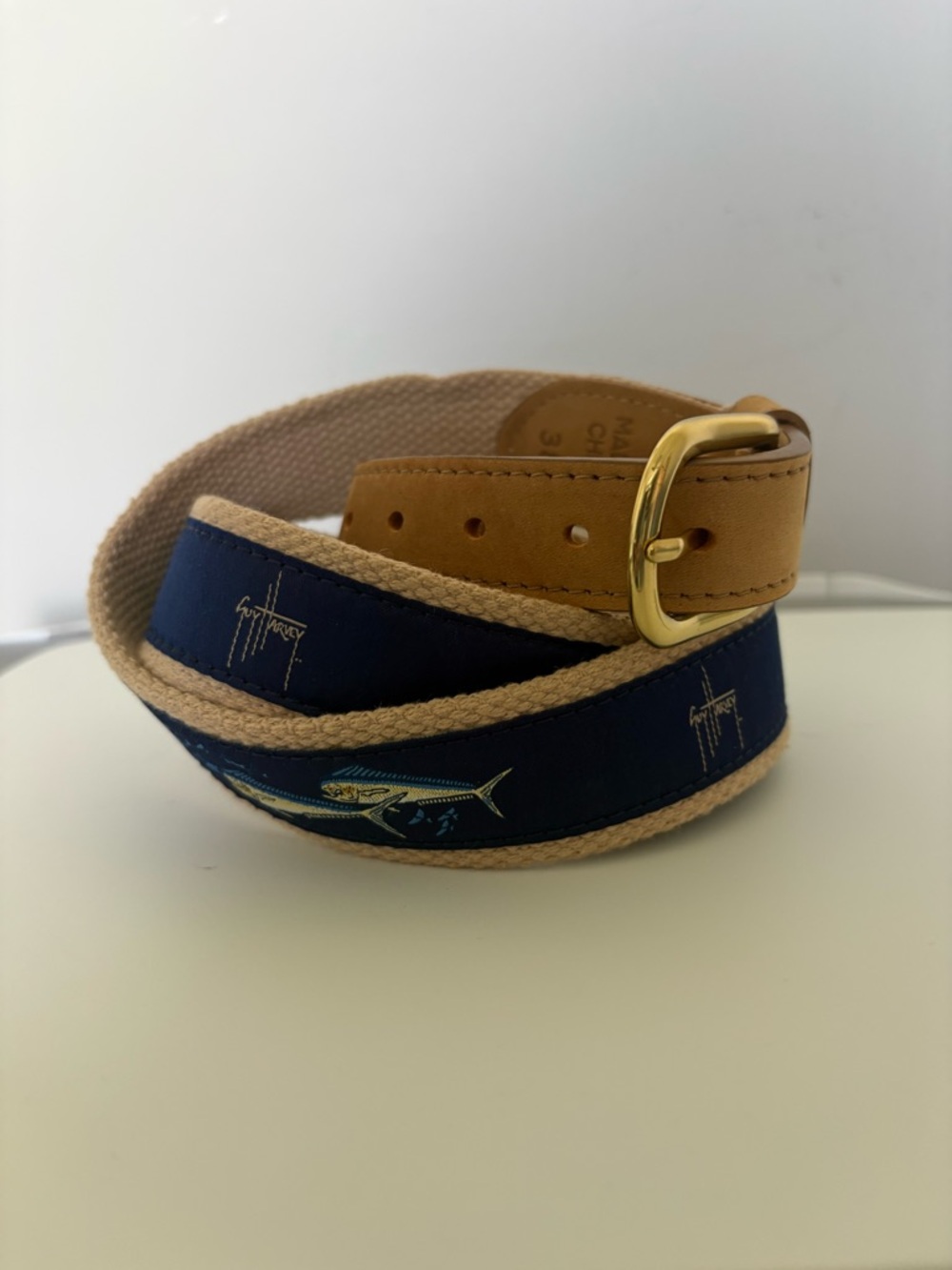 Guy Harvey Dophins and Flying Fish Belt - Picture 2 of 6
